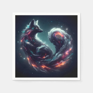Serviette En Papier Renard cosmique à l'esprit fantastique d'étoile