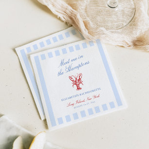Serviette En Papier Rencontrez-moi dans la Bachelorette Hamptons