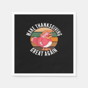 Serviette En Papier Rendre à Thanksgiving sa grandeur Trumpkin - Hallo