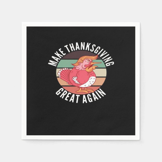 Serviette En Papier Rendre à Thanksgiving sa grandeur Trumpkin - Polit (Devant)