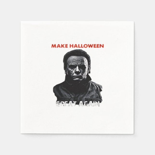 Serviette En Papier Rendre la grandeur d'Halloween - Horreur effrayant (Devant)