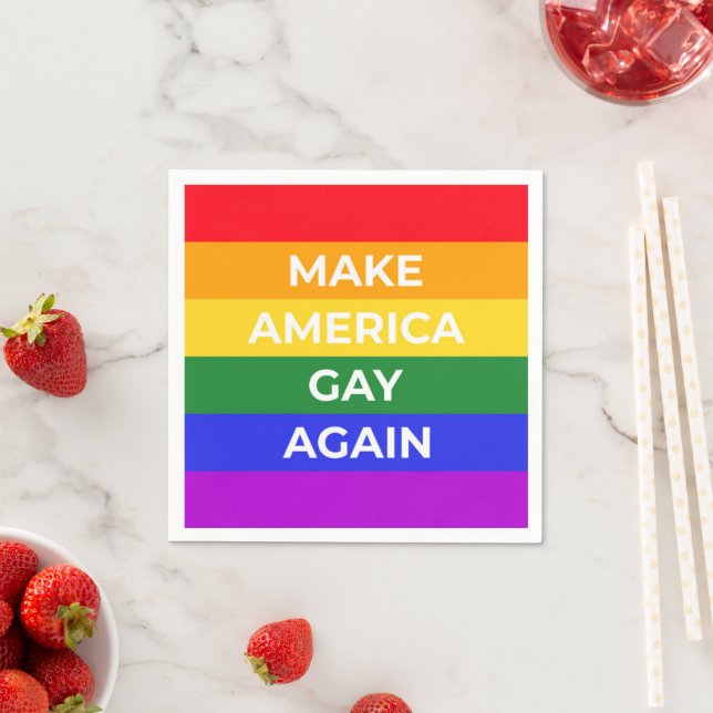 Serviette En Papier Rendre l'Amérique homosexuelle (En situation)