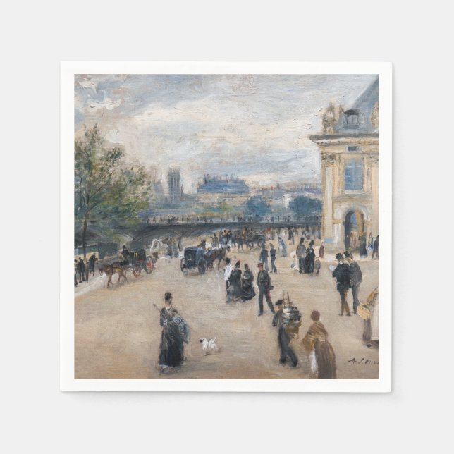 Serviette En Papier Renoir - Paris, Institut au Quai Malaquais (Devant)