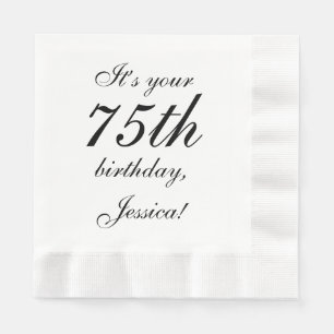 Serviette En Papier Respectable 75e Anniversaire Papier serviettes