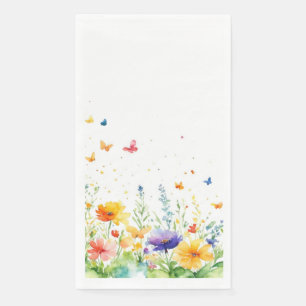 Serviette En Papier Ressort Floral Garden Butterfly Guest Towest
