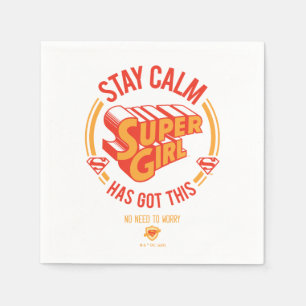 Serviette En Papier Restez Calme Supergirl a eu ceci