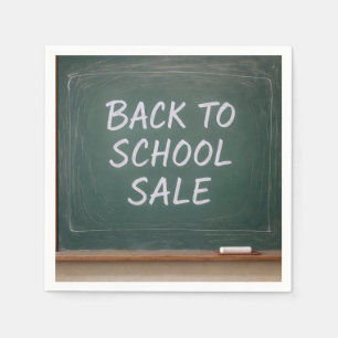 Serviette En Papier Retour à l'école Connexion à un tableau de bord ve