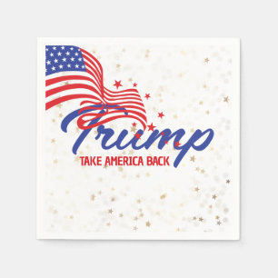 Serviette En Papier RETOUR DE L'AMÉRIQUE Trump Slogan