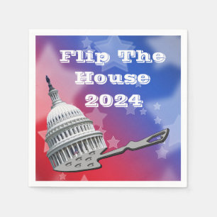 Serviette En Papier Retourner Le Vote De La Chambre Bleu 2024