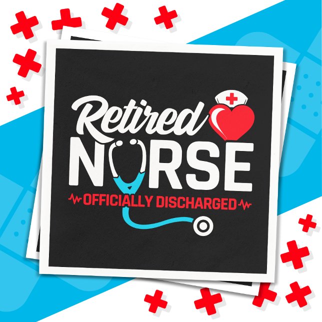Serviette En Papier Retraite des infirmières à la retraite (Créateur téléchargé)