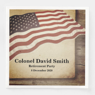 Serviette En Papier Retraite militaire, Armée, Papier à cocktails