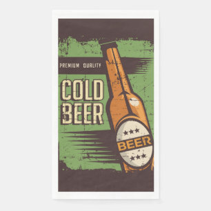 Serviette En Papier Retro amateurs de bière fête Papier