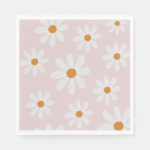 Serviette En Papier Retro Daisy Party Napkin