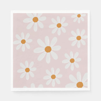 Serviette En Papier Retro Daisy Party Napkin