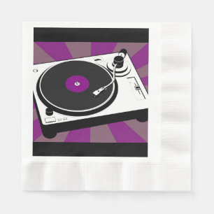 Serviette En Papier Retro Disco Dance Anniversaire
