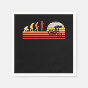 Serviette En Papier Retro Downhill VTT VTT Vintage VTT