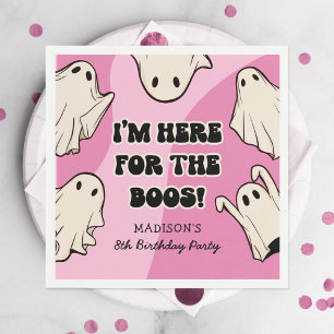 Serviette En Papier Retro Enfants Fille Halloween fête d'anniversaire