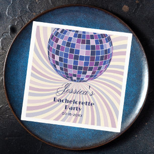 Serviette En Papier Retro les années 70 Super soirée de Dernier disco