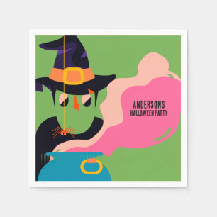 Serviette En Papier Retro Pop Halloween Costume Vintage fête