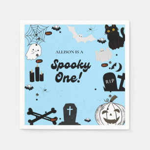 Serviette En Papier Retro Super Halloween éffrayant un premier anniver