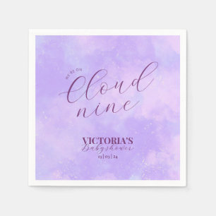 Serviette En Papier Rêvé Nous Sommes Sur Cloud Neuf Baby shower