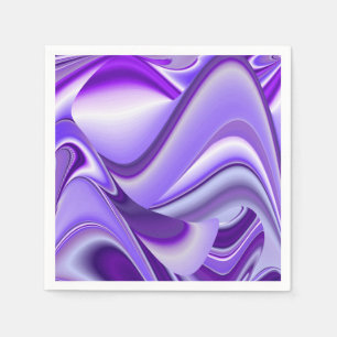 Serviette En Papier Rêves arc-en-ciel à fleurs violettes