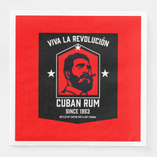 Serviette En Papier Révolution des buveurs de rhum Libre à Cuba