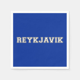 Serviette En Papier Reykjavik Islande