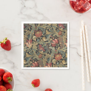 Serviette En Papier Riche brocart de tapisserie florale antique victor