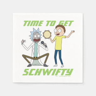 Serviette En Papier RICK ET MORTY™   Il Est Temps D'Obtenir Schwifty