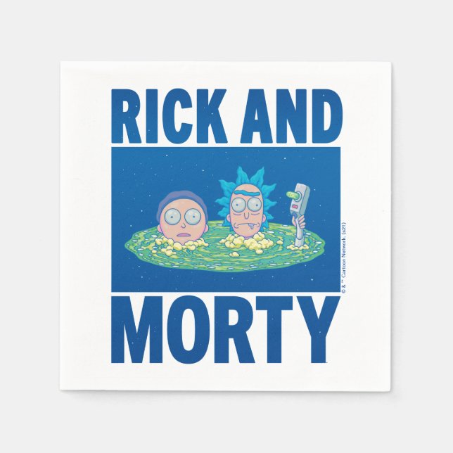 Serviette En Papier RICK ET MORTY™ | Parcourir le portail (Devant)