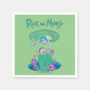 Serviette En Papier RICK ET MORTY™   Secourt du portail