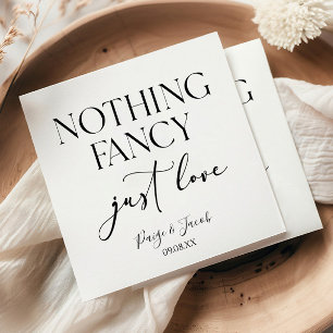 Serviette En Papier Rien de fantaisie Juste Amour Minimaliste Mariage