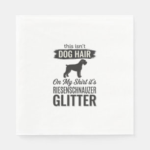 Serviette En Papier Riesenschnauzer Pailleté Création Drôle pour Amate