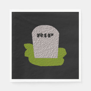 Serviette En Papier RIP Papier Tombstone