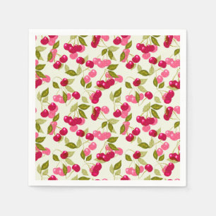 Serviette En Papier Ripe cherry