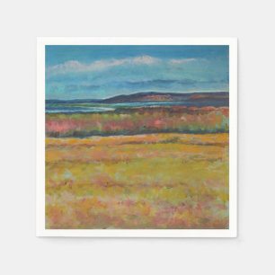 Serviette En Papier Rive côtière des dunes de sable Serviettes