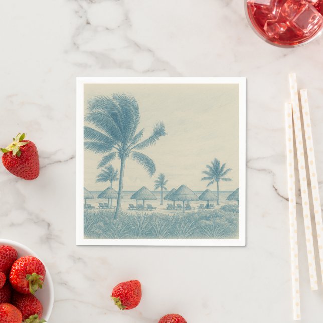 Serviette En Papier Riviera Paper Napkin (En situation)