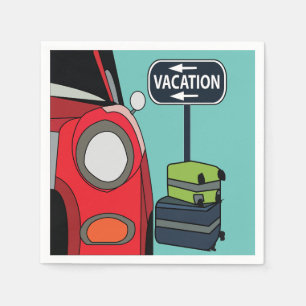 Serviette En Papier Road Trip Summer Vacances Party