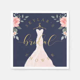 Serviette En Papier Robe de mariage vintage Fête des mariées florale M