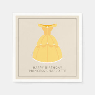 Serviette En Papier Robe Disney Belle   Anniversaire de la fille