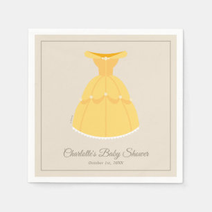 Serviette En Papier Robe Disney Belle   Baby shower fille