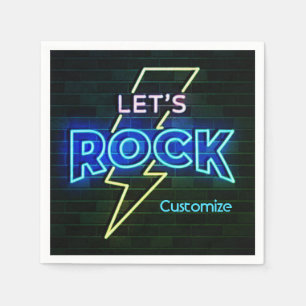 Serviette En Papier Rock Lightning Bolt 2