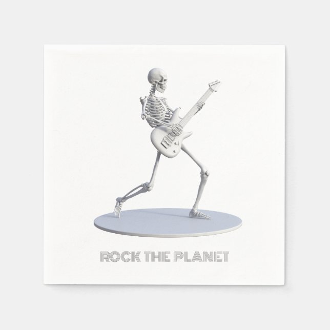 Serviette En Papier Rock The Planet (Devant)