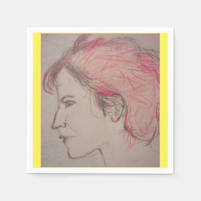 Serviette En Papier Rocker Girl (Devant)