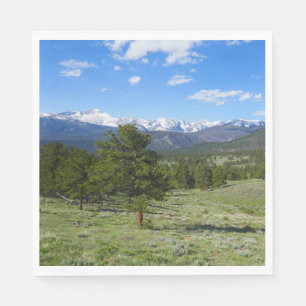 Serviette En Papier Rocky Mountain View Paysage Pittoresque