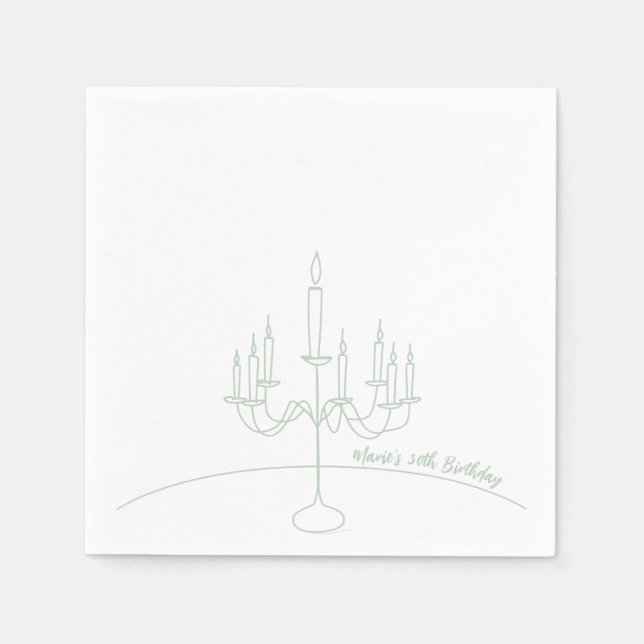 Serviette En Papier Rococo Soft Renaissance Coquette Party (Devant)