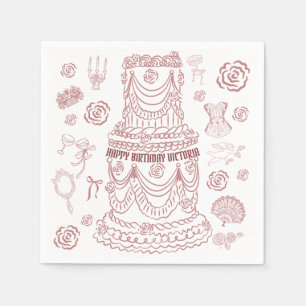Serviette En Papier Rococo Soft Renaissance Coquette Party