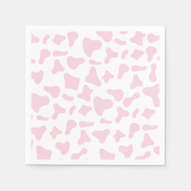 Serviette En Papier Rodeo Pink Cow Imprimer Occident Anniversaire (Devant)