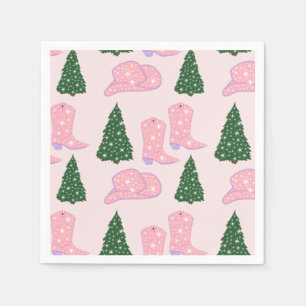 Serviette En Papier Rodéo Rodéo Rodéo Casquette Arbre de Noël